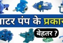 Water Motor Pump Hindi Types Price