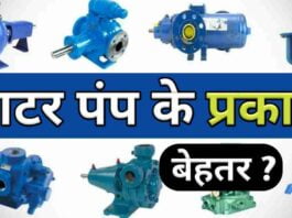 Water Motor Pump Hindi Types Price